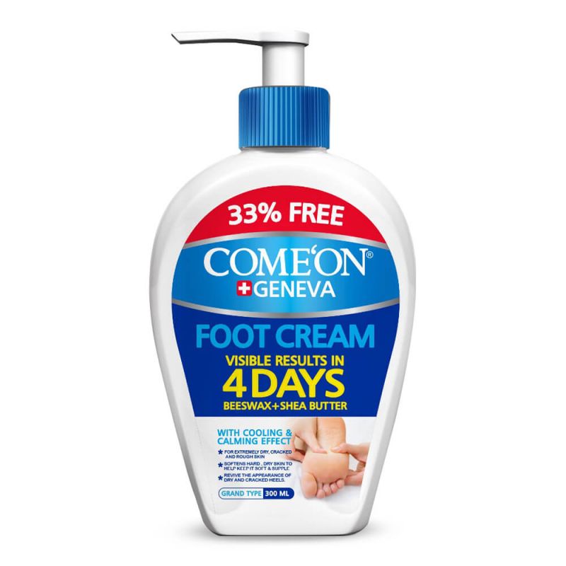 comeon-cream-foot-246130141113 کرم ضد ترک پا کامان حجم 300 میل - تصویر 1